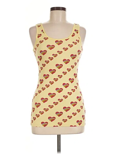 Pre-owned Delia's Tank Top Yellow Sweetheart Neckline Tops