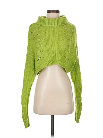 Pre-owned Delia's Turtleneck Sweater In Green