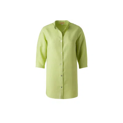 Delicate Women's Green Linen Shirt