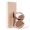 Delilah Brown / Neutrals Bronze & Glow Collection - Bronzer & Pure Light Liquid Illuminator - Halo With Medi