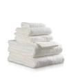 Delilah Home Bath Towel 6 Piece Set In White