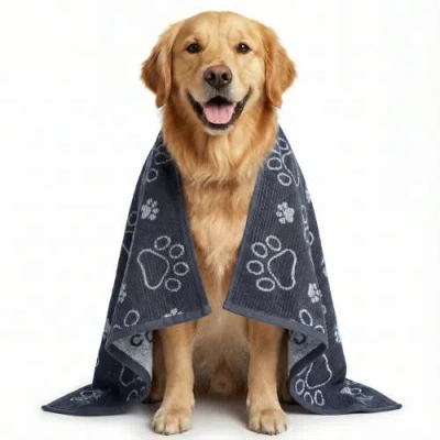 Delilah Home Drytek Dog Bath Towel In Black