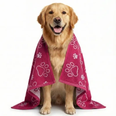 Delilah Home Drytek Dog Bath Towel In Pink