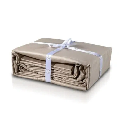 Delilah Home Organic Cotton Sheet Set In Beige