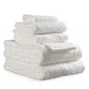 Delilah Home Organic Cotton Towels, Set Of 6 In White