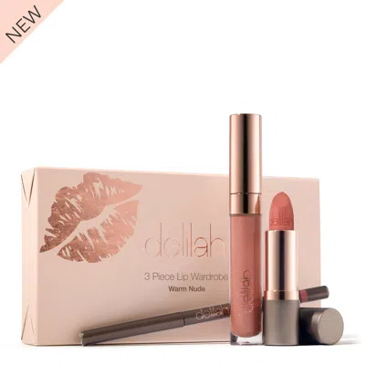 Delilah Three Piece Lip Wardrobe| Warm Nude In Pink