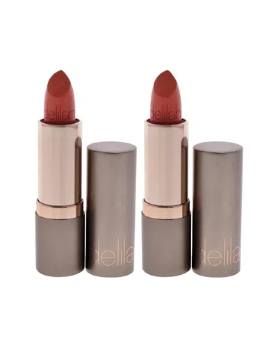 Delilah Women's 0.013oz Foxy Colour Intense Cream Lipstick - Pack Of 2