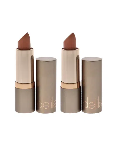 Delilah Women's 0.13oz Flirt Colour Intense Cream Lipstick - Pack Of 2