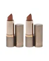 Delilah Women's 0.13oz Flirt Colour Intense Cream Lipstick - Pack Of 2 In Brown