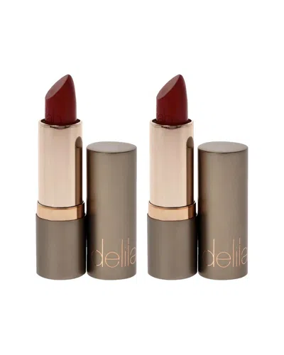 Delilah Women's 0.13oz Floozy Colour Intense Cream Lipstick - Pack Of 2