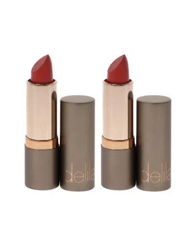 Delilah Women's 0.13oz Tango Colour Intense Cream Lipstick - Pack Of 2