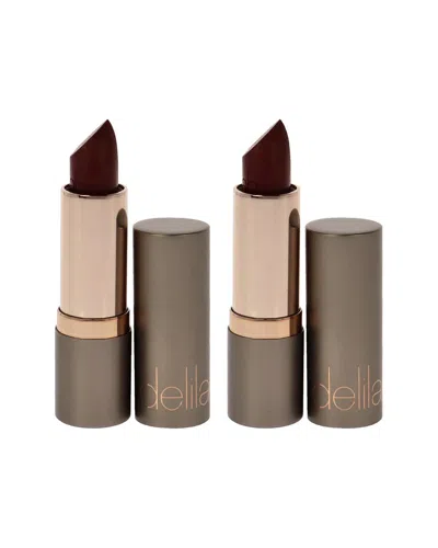 Delilah Women's 0.13oz Vintage Colour Intense Cream Lipstick - Pack Of 2