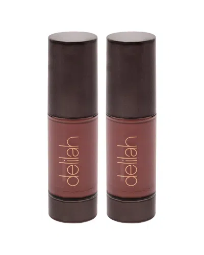 Delilah Women's 0.24oz Beau Colour Intense Liquid Lipstick - Pack Of 2