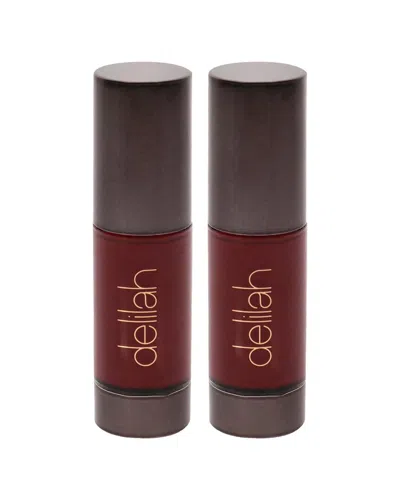 Delilah Women's 0.24oz Retro Colour Intense Liquid Lipstick Pack Of 2