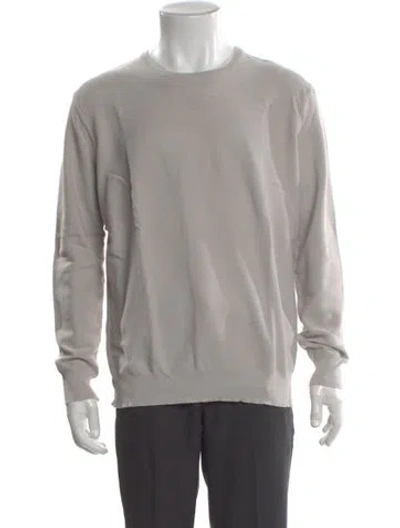 Pre-owned Della Ciana Crew Neck Long Sleeve Pullover In Gray