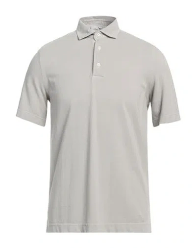 Della Ciana Man Polo Shirt Light Grey Size 48 Cotton