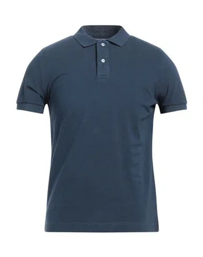 Della Ciana Man Polo Shirt Navy Blue Size 34 Cotton
