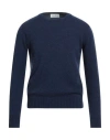 Della Ciana Man Sweater Blue Size Xs Merino Wool In Blue