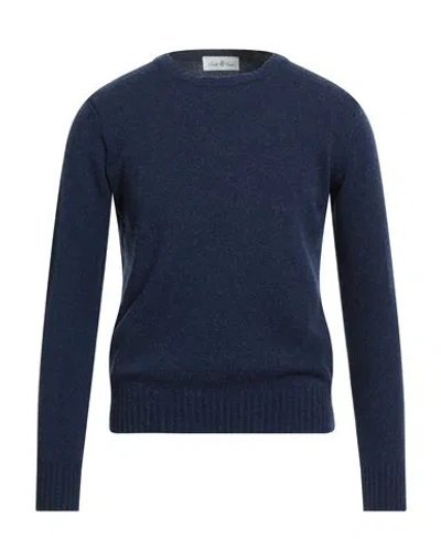 Della Ciana Man Sweater Blue Size Xs Merino Wool