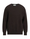 Della Ciana Man Sweater Dark Brown Size 46 Merino Wool