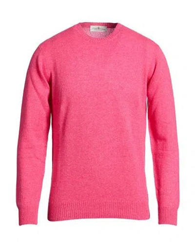 Della Ciana Man Sweater Fuchsia Size 36 Cashmere In Pink