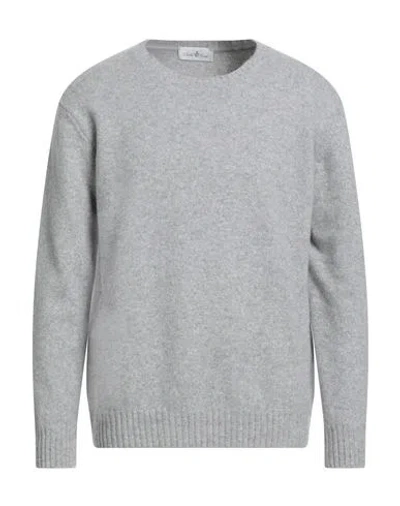 Della Ciana Man Sweater Light Grey Size 44 Merino Wool In Gray