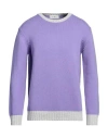 Della Ciana Man Sweater Light Purple Size 46 Merino Wool, Cashmere