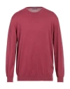 Della Ciana Man Sweater Magenta Size 46 Cotton