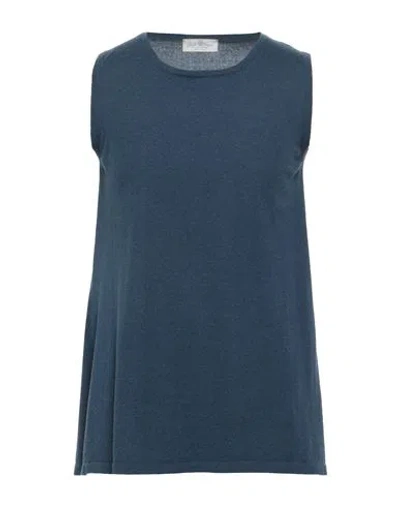 Della Ciana Man Sweater Navy Size 38 Cashmere In Blue