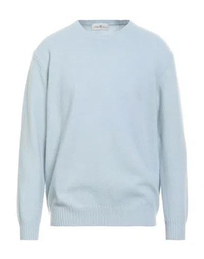 Della Ciana Man Sweater Sky Blue Size 48 Merino Wool