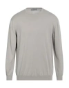 Della Ciana Man Sweater Dove Grey Size 46 Cotton In Grey