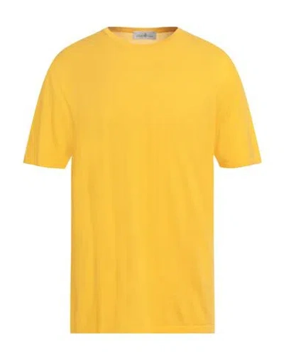 Della Ciana Man T-shirt Yellow Size 50 Cotton