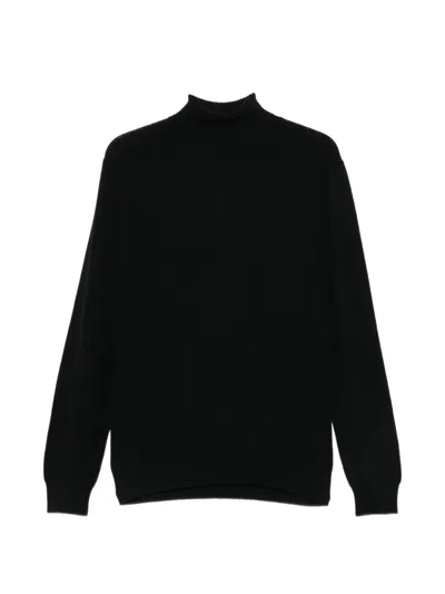 Della Ciana Roll-neck Knitted Sweater In Black