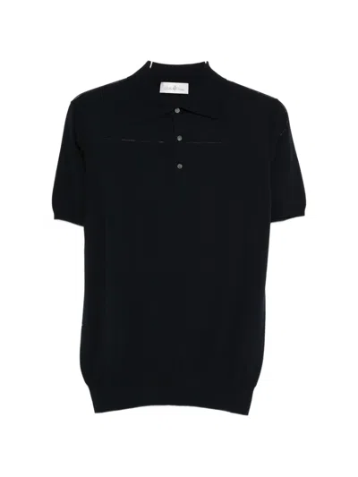 Della Ciana Short-sleeve Polo Shirt In Blue