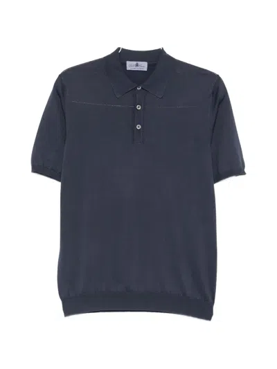 Della Ciana Short-sleeve Polo Shirt In Blue