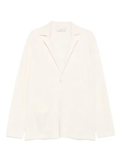 Della Ciana Wool-cashmere Cardigan In Neutral