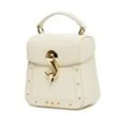 Dell'est Mini Solid Handbag In White