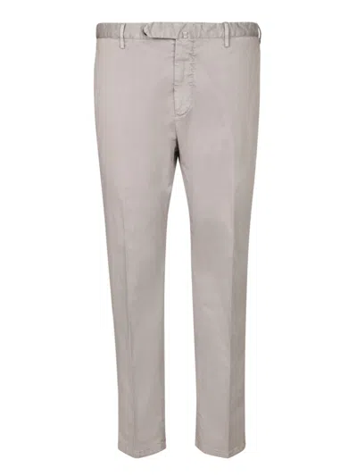 Dell'oglio Beige Trousers With Regular Waist In Gray
