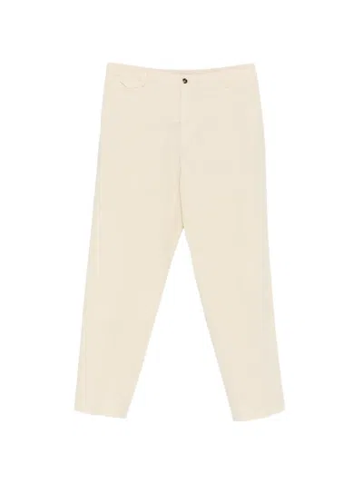 Dell'oglio Belt-loops Front-button Trousers In Neutral