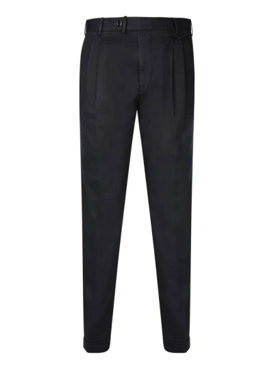 Dell'oglio Black Jacquard Cotton Pants