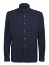 Dell'oglio Blue Cotton Long-sleeved Shirts In Black