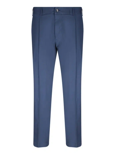 Dell'oglio Blue Poplin Trousers