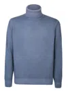Dell'oglio Blue Turtleneck Knitwear