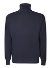 Dell'oglio Blue Wool Blend Knitwear In Black