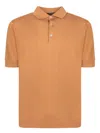 Dell'oglio Brown Polo With Classic Collar In Brown