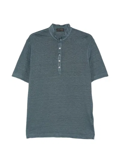 Dell'oglio T-shirt Mit Knöpfen In Blue