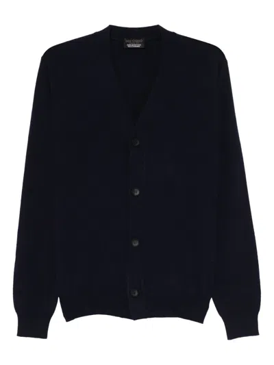 Dell'oglio Buttoned Cardigan In Blue