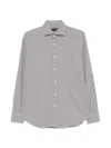 Dell'oglio Buttoned Check Shirt In White