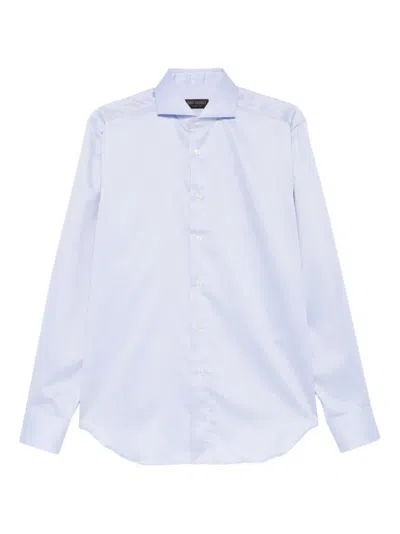 Dell'oglio Buttoned Long-sleeve Shirt In White