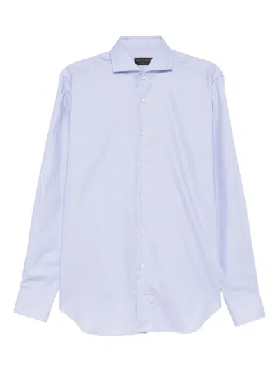 Dell'oglio Buttoned Long-sleeve Shirt In Blue